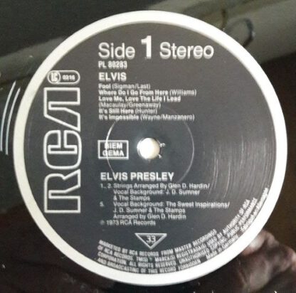 Elvis Presley ‎– Elvis (LP Germany 1987) nm/nm - Afbeelding 3