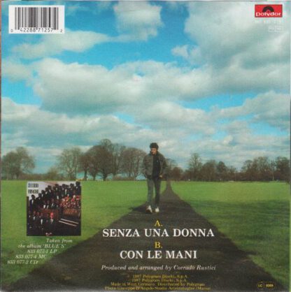 Zucchero "Sugar" Fornaciari ‎– Senza una Donna (7"si Germany 1987) nm/vg+ - Afbeelding 2