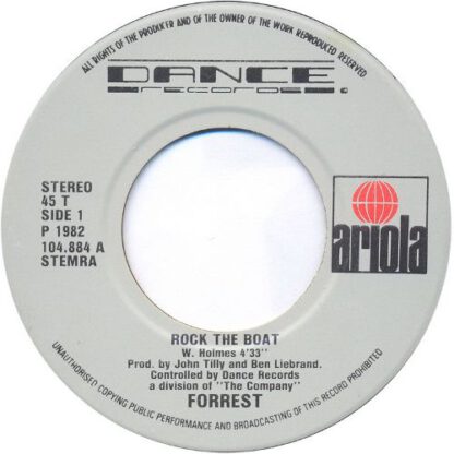 Forrest ‎– Rock The Boat (7"si NL 1982) vg++/vg+ - Afbeelding 2