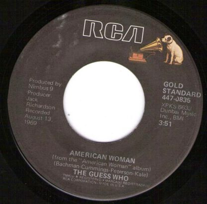 The Guess Who – American Woman / No Sugar Tonight (7"si US 1971) nm/vg+