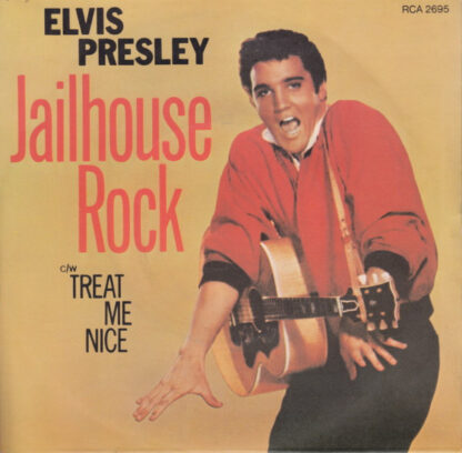 Elvis Presley ‎– Jailhouse Rock / Treat Me Nice (7"si UK 1977) vg/vg+