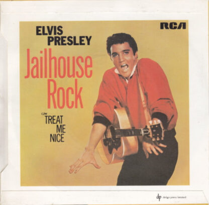 Elvis Presley ‎– Jailhouse Rock / Treat Me Nice (7"si UK 1977) vg/vg+ - Afbeelding 2