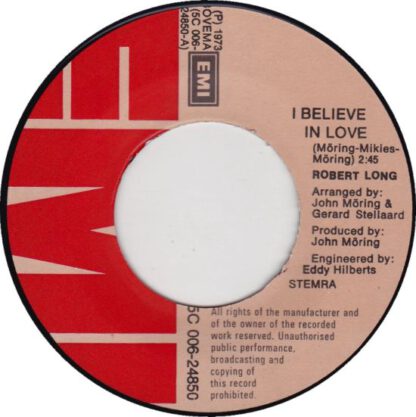 Robert Long ‎– I Believe in Love (7"si NL 1973) nm/vg++ - Image 3