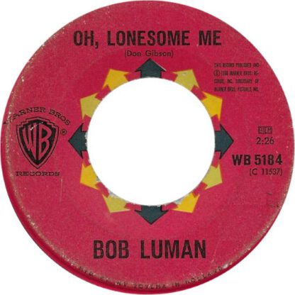 Bob Luman ‎– Oh, Lonesome Me (7"si NL 1960) vg++