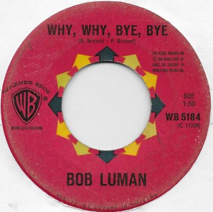 Bob Luman ‎– Oh, Lonesome Me (7"si NL 1960) vg++ - Afbeelding 2