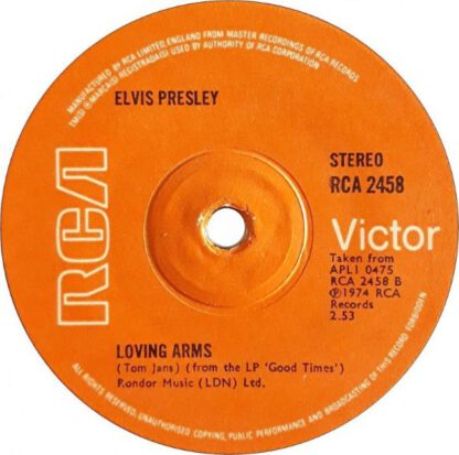 Elvis Presley ‎– My Boy (7"si UK 1974) vg+ - Afbeelding 2