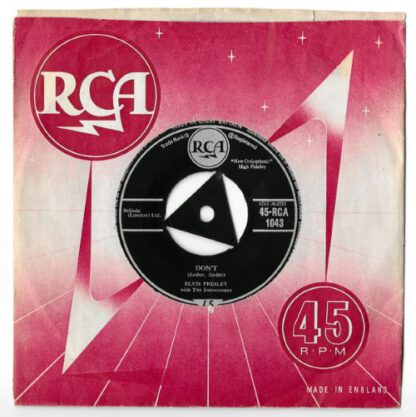 Elvis Presley ‎– Don't / I Beg of You (7"si UK 1958) vg - Afbeelding 3