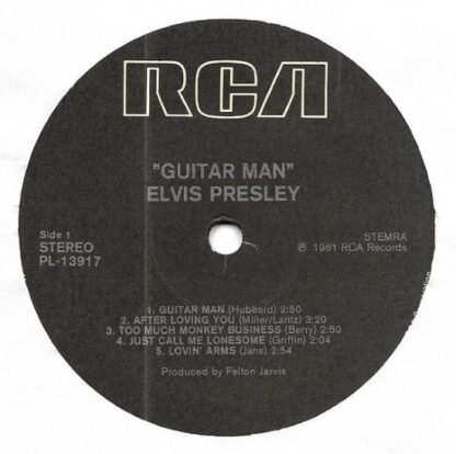 Elvis Presley ‎– Guitar Man (LP NL 1981) vg++/vg++ - Afbeelding 3