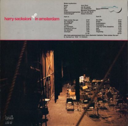 Harry Sacksioni ‎– Live in Amsterdam (LP NL 1980) nm/vg++ - Afbeelding 2