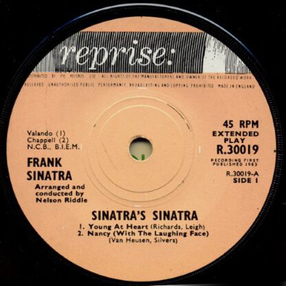 Frank Sinatra ‎– Sinatra's Sinatra (7"EP UK 1963) vg+/vg++ - Afbeelding 3