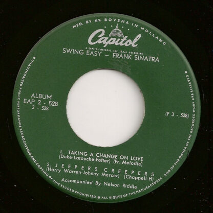 Frank Sinatra ‎– Swing Easy! Part 2 (7"EP NL 1954) vg+/vg+ - Afbeelding 3