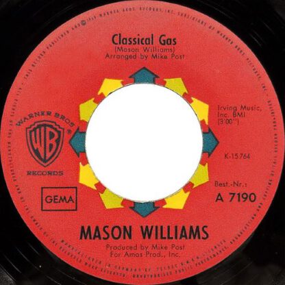 Mason Williams ‎– Classical Gas (7"si Germany 1968) vg++