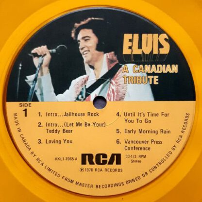 Elvis Presley - Elvis: A Canadian Tribute (LP Canada 1978) Yellow Translucent pressing! vg+++/nm - Image 3