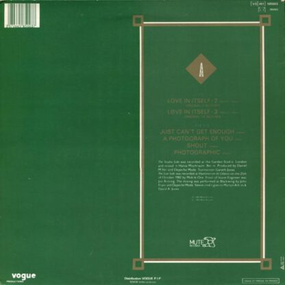 Depeche Mode ‎– Love In Itself *2 mixes and 4 live tracks!*: Just Can't Get Enough (12"mini-LP France 1983) vg++/vg+ - Image 2