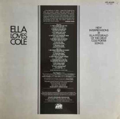 Ella Fitzgerald ‎– Ella Loves Cole (LP Germany 1973) vg++/vg++ - Image 2