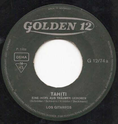 Los Gitarros ‎– Tahiti (7"si Germany 1968) nm/vg++ - Image 2