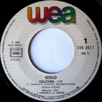 Gold ‎– Calicoba (7"si France 1987) nm/nm - Image 3