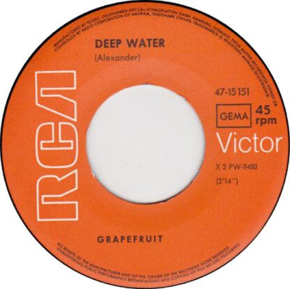 Grapefruit ‎– Deep Water (7"si Germany 1969) nm/vg++ - Afbeelding 2