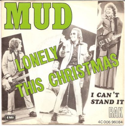 Mud ‎– Lonely This Christmas (7"si Belgium 1974) vg++/vg++