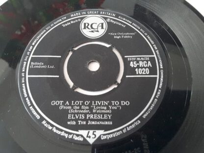 Elvis Presley ‎– Party / Got a Lot O' Livin' To Do (7"si UK 1960 re-pressing of 1957 original) vg - Afbeelding 2