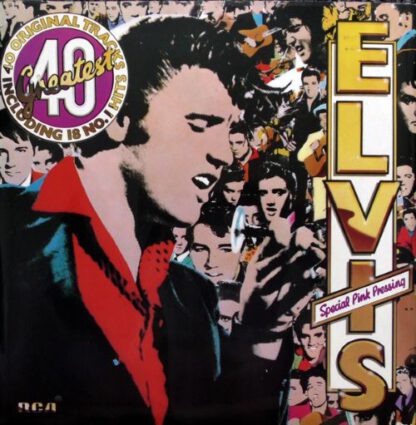 Elvis Presley - Elvis's 40 Greatest Hits (2LP UK 1978) Special Pink Pressing! vg++/vg++