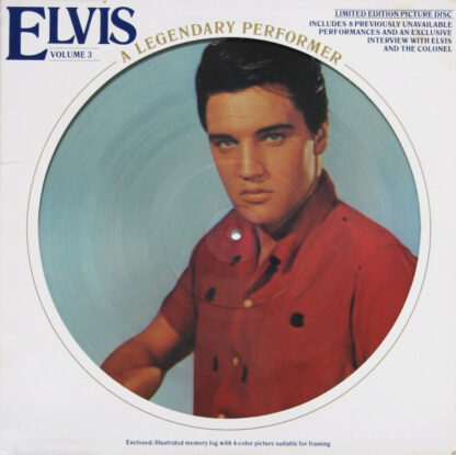 Elvis Presley - Elvis: A Legendary Performer - Volume 3 (LP US 1978) Picture Disc! vg+++/vg+