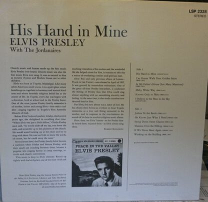 Elvis Presley ‎– His Hand In Mine (LP Germany 1971) vg++/vg++ - Image 2