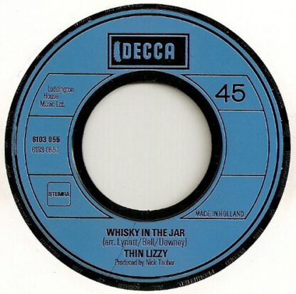 Thin Lizzy ‎– Whisky in the Jar (7"si NL 1972) vg+/vg+ - Image 3