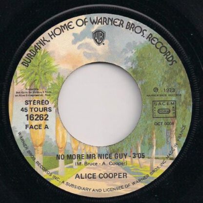 Alice Cooper ‎– No More Mr Nice Guy (7"si France 1973) vg+/vg++ - Image 3