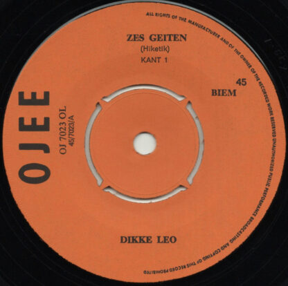 Dikke Leo ‎– Zes Geiten (7"si NL 1968) g+