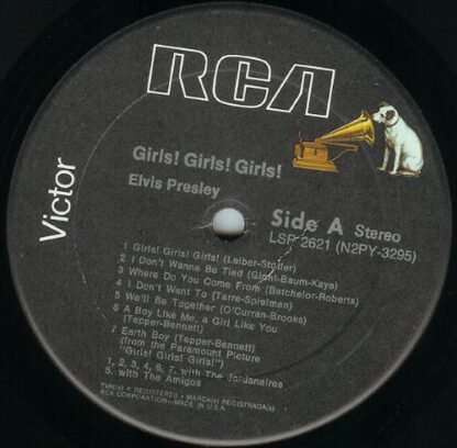 Elvis Presley ‎– Girls! Girls! Girls! (LP US 1976, reissue of 1962 original) vg++/vg++ - Image 3