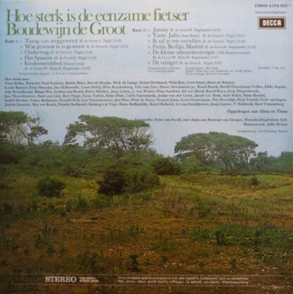 Boudewijn de Groot ‎– Hoe Sterk Is De Eenzame Fietser (LP NL 1973) vg+++/vg++ - Image 2