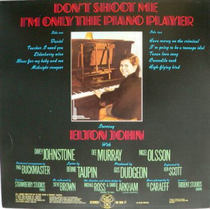 Elton John ‎– Don't Shoot Me I'm Only The Piano Player (LP Germany 1973) vg+/vg++ - Image 4