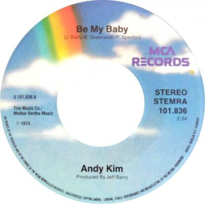 Andy Kim – Be My Baby / Baby, I Love You (7"si NL 1980) nm/vg++ - Image 3