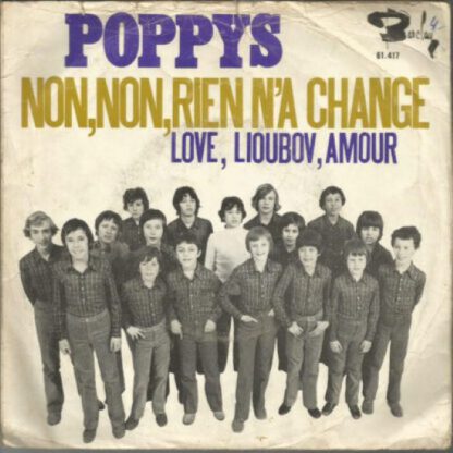 Poppys - Non, Non, Rien n'a Changé (7"si NL 1971) vg++/vg+