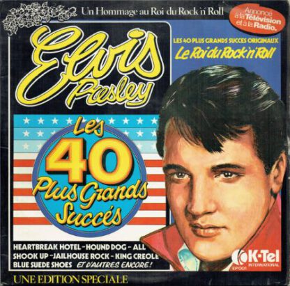 Elvis Presley ‎– Les 40 Plus Grands Succès (2LP France import from UK 1976) vg++/vg++