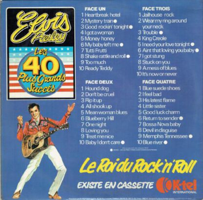 Elvis Presley ‎– Les 40 Plus Grands Succès (2LP France import from UK 1976) vg++/vg++ - Image 2