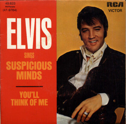 Elvis Presley ‎– Suspicious Minds (7"si France 1969) vg++/vg+