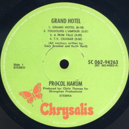 Procol Harum ‎– Grand Hotel (LP NL 1973) vg++/vg+ - Image 5