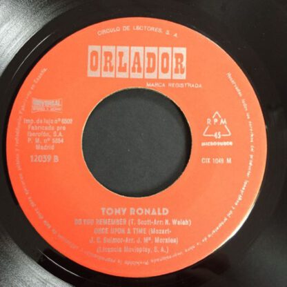 Tony Ronald ‎– Help (Get Me Some Help) 7"EP Spain 1971 vg+/vg+ - Image 3