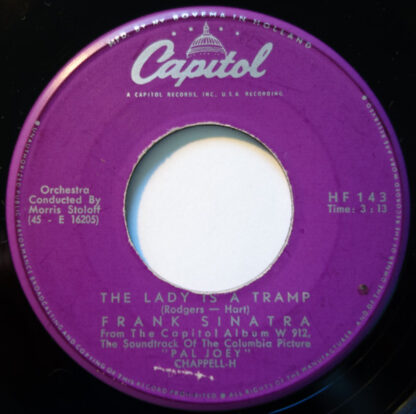 Frank Sinatra ‎– The Lady is a Tramp (7"si NL 1958) vg++/vg++