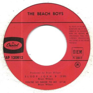 The Beach Boys ‎– Sloop John B (7"EP France 1966) vg+/vg++