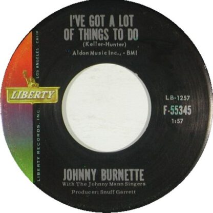 Johnny Burnette ‎– Girls (7"si US 1961) vg++ - Image 2