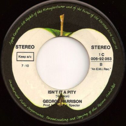 George Harrison ‎– My Sweet Lord / Isn't It a Pity (7"si Germany 1970) vg - Image 2