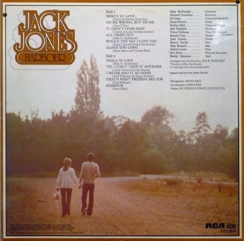 Jack Jones – Harbour (LP UK 1974) vg++/nm - Image 2