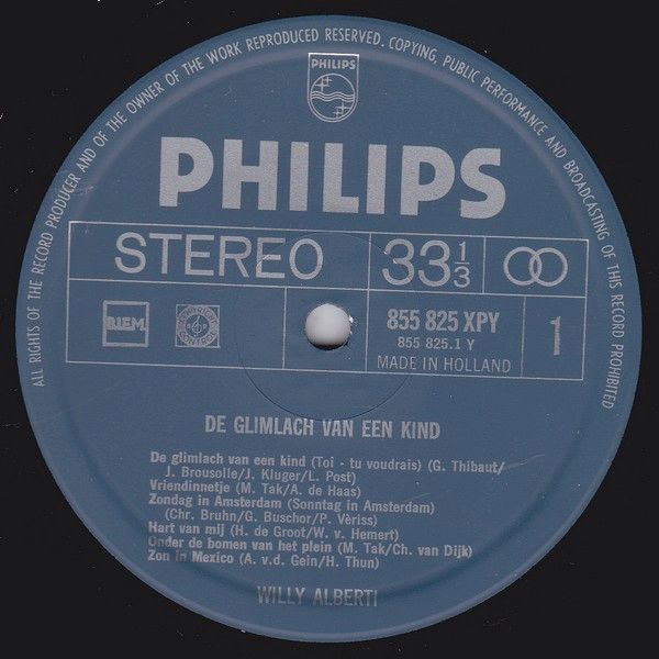 Willy Alberti – De Glimlach van een Kind (LP NL 1968) vg+/vg+ - Image 3