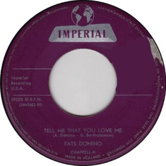 Fats Domino – Tell Me That You Love Me (7"si NL 1960) vg+/vg+