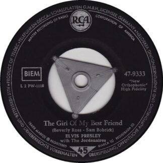 Elvis Presley – The Girl of My Best Friend / A Mess of Blues (7"si Germany 1960) nm-/vg+