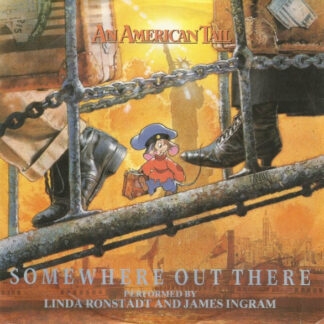 Linda Ronstadt and James Ingram ‎– Somewhere Out There (7"si Germany 1986) vg+/vg++