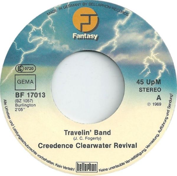 Creedence Clearwater Revival – Travelin' Band / Who'll Stop The Rain (7"si Germany 1970) nm/nm - Image 2